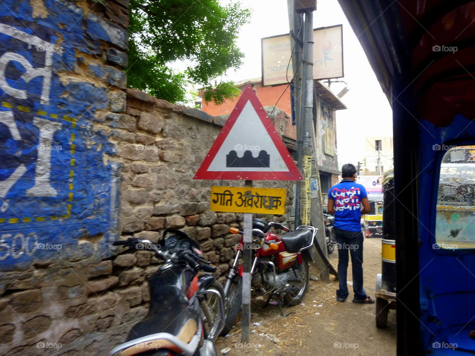 indian street scene