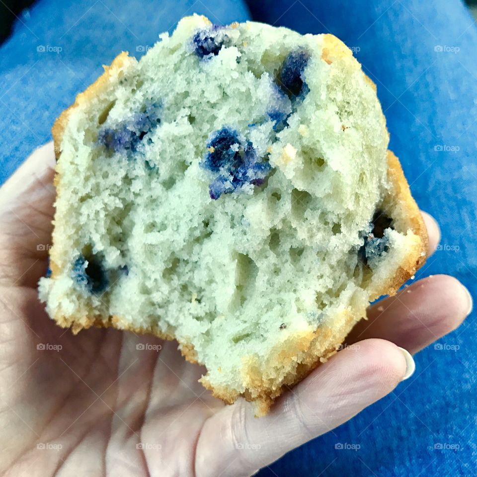 Half Blueberry Muffin & Blue Jeans