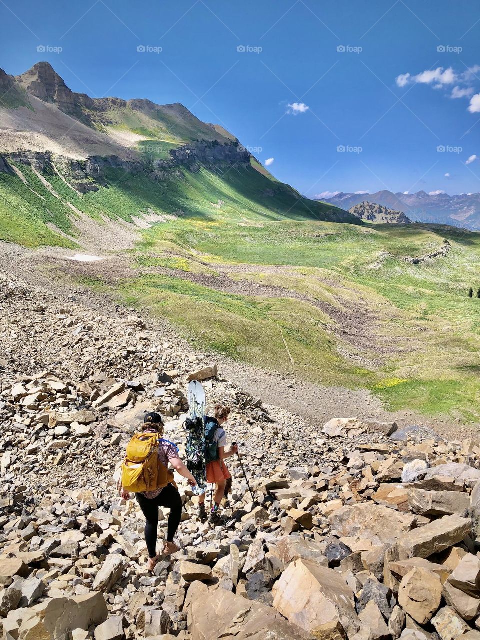 A backpacking trip through the Mt Timpanogos wilderness in the peak of summer in Utah 