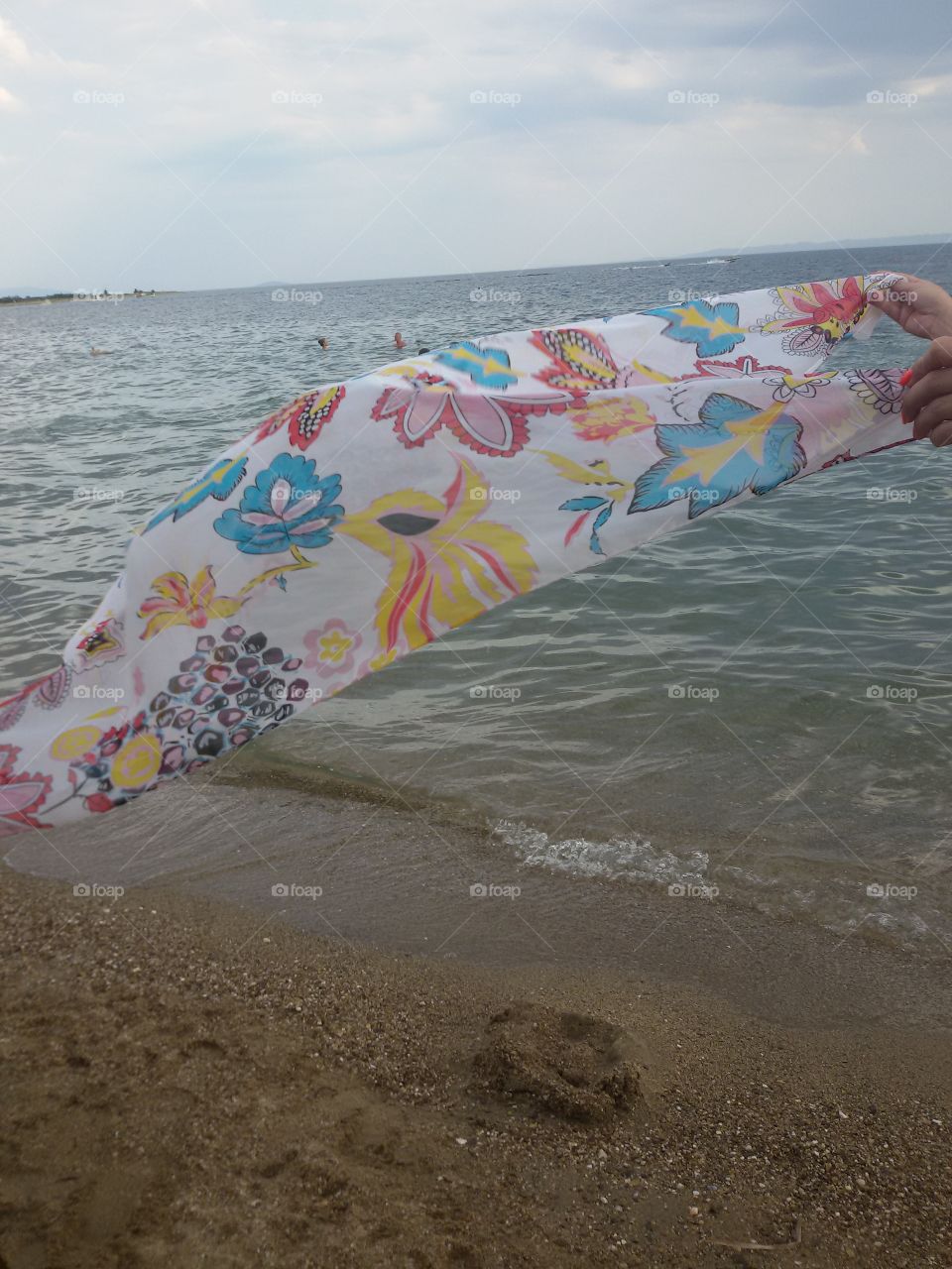 Scarf on the beach