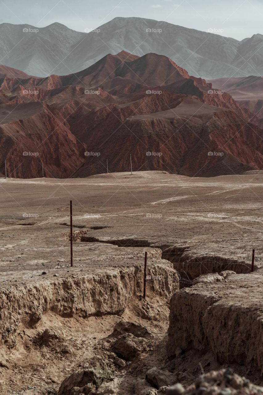 Natural mountains and forests