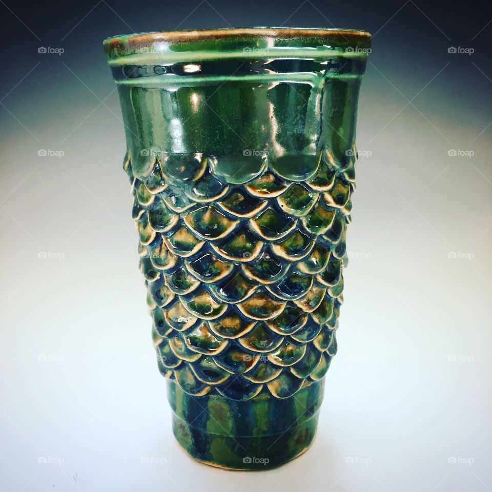 Porcelain Cup with Scales