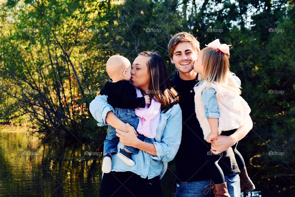 Multi-ethnic Family with two children