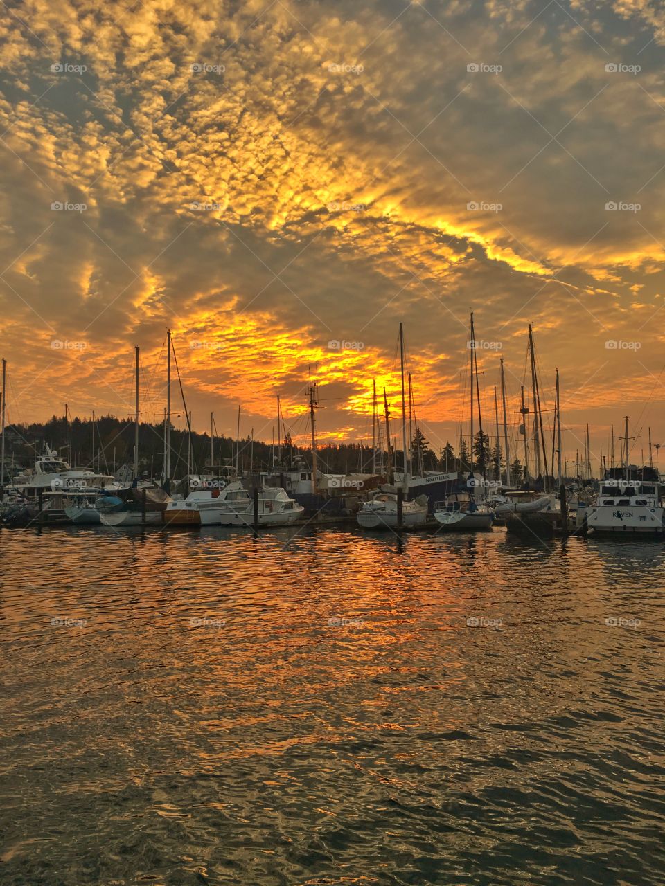 Sunrise at the Poulsbo Marina