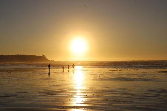 Sunset on the beach