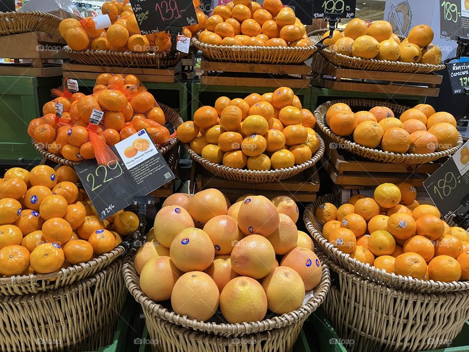 Happy time, Fruits in the department store.