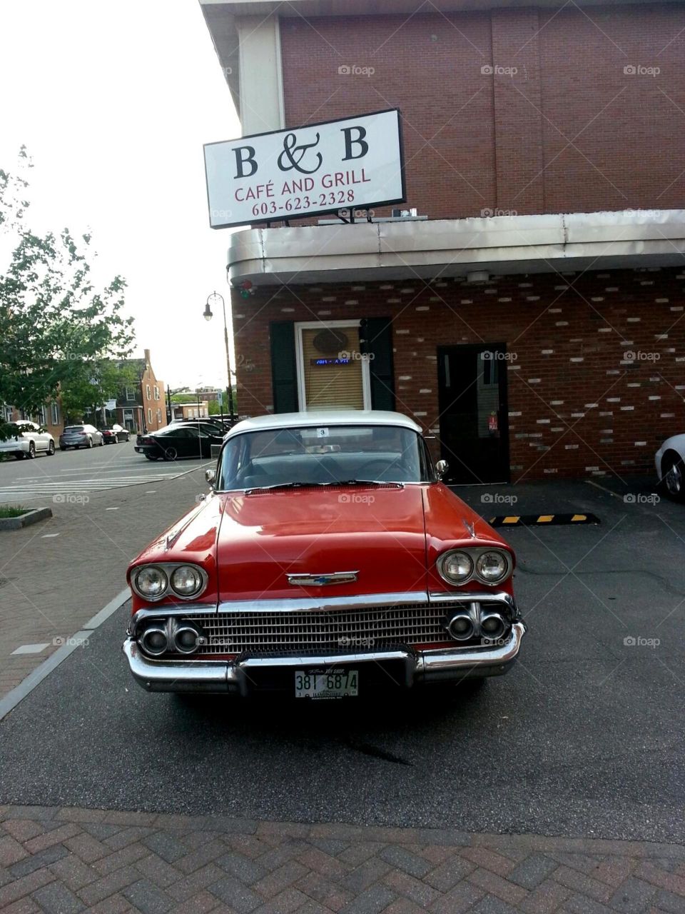 Classic red chevrolet