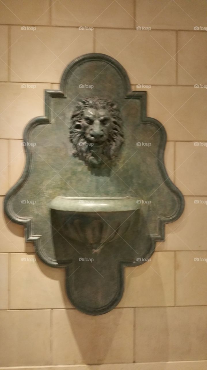 Wall Lion Fountain Artistic