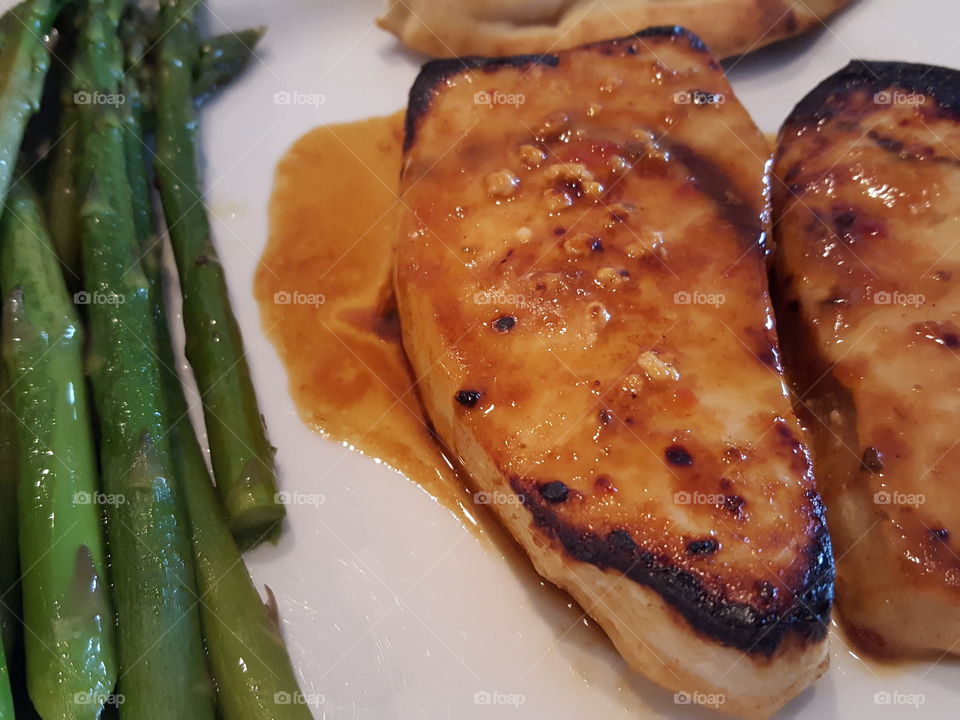 chicken with asparagus