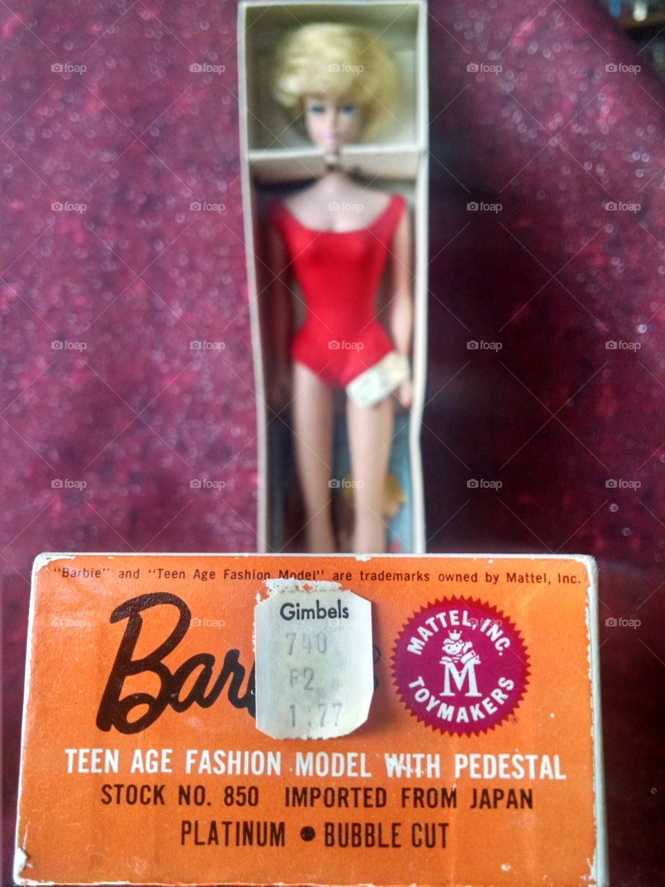 Bubble Cut Barbie Sold at Gimbel's $1.77