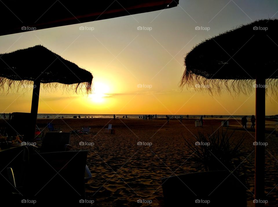 evening on the beach