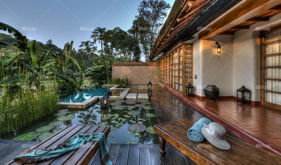 Dug - out pool. swimming pool ,Hotel, Resort