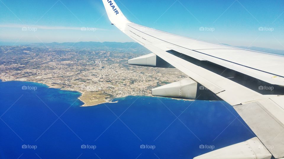 Paphos City from a Bird's View, Landing in Cyprus