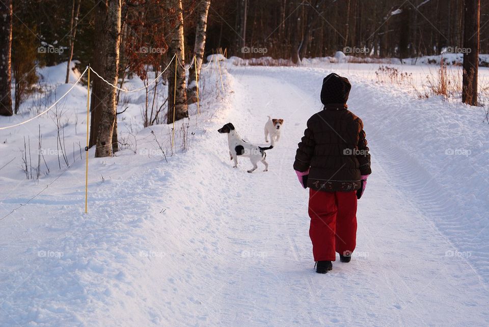 Girl walking