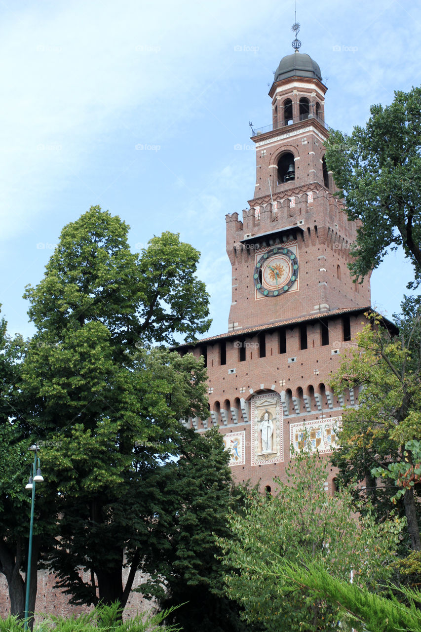 Italy, Milan, Sforzesco Castle