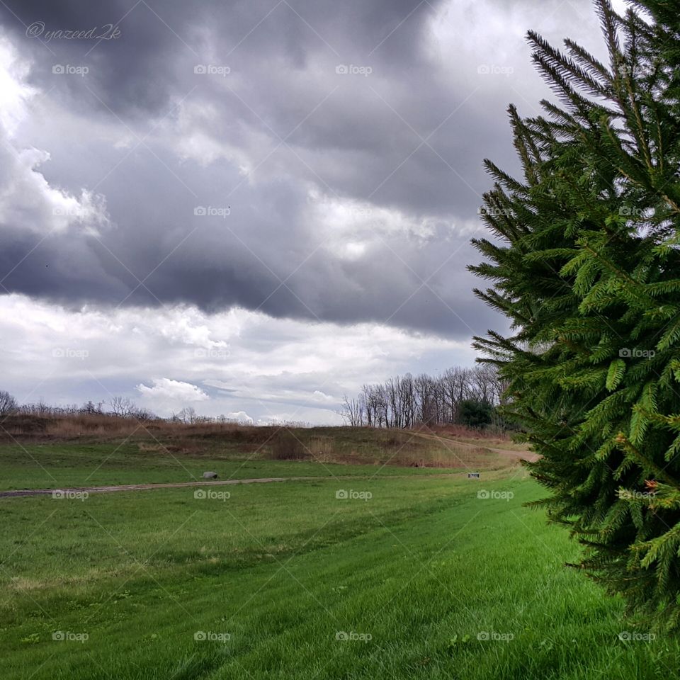 Cloudy day at Kent Ohio 