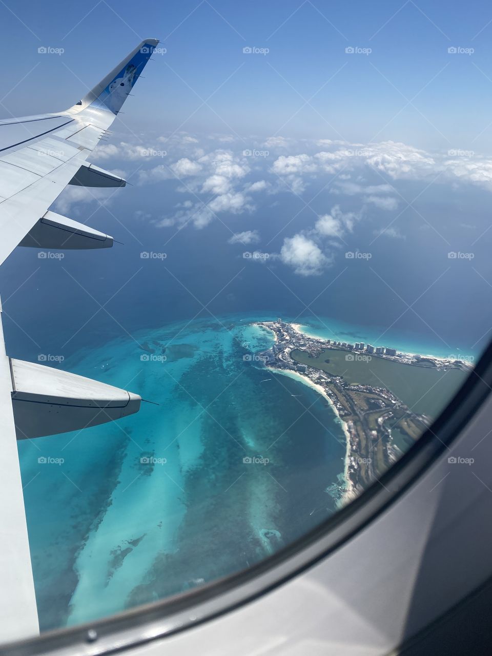 Arial shot of Cancun Mexico 🇲🇽