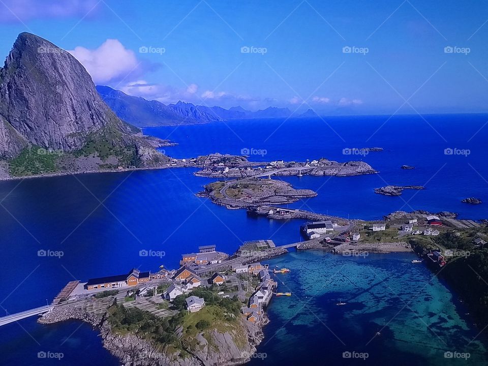 Norway beach from above