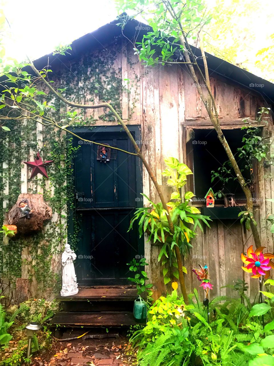 Old garden shack in st Augustine, Florida