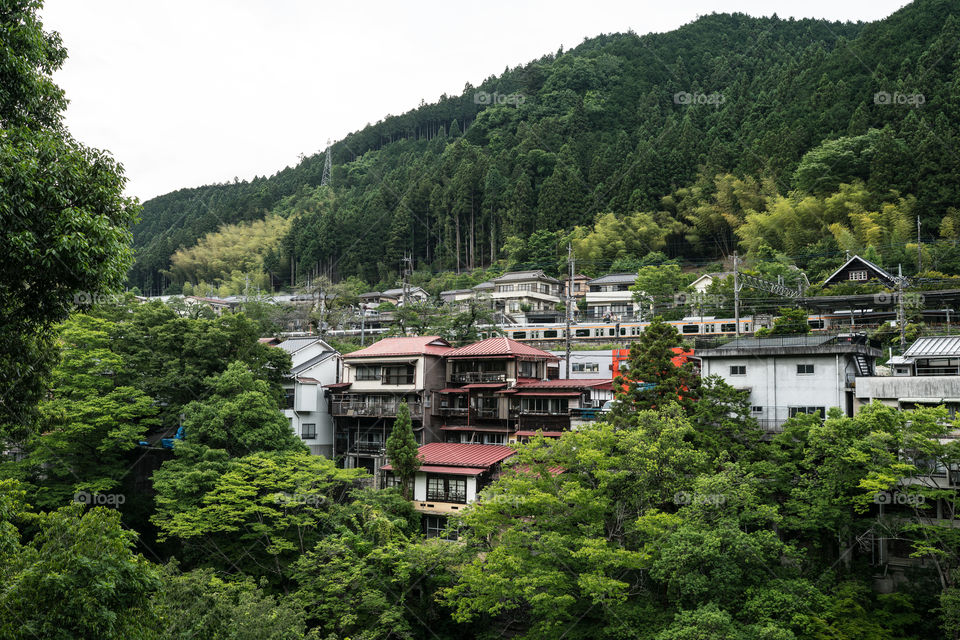 Mitake city in japan 