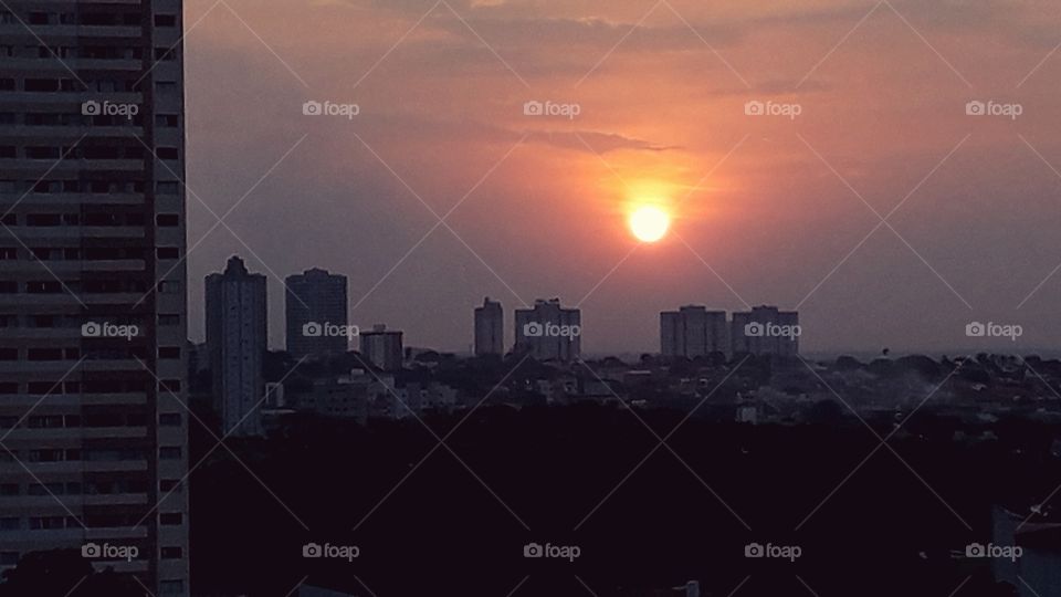 pôr do sol