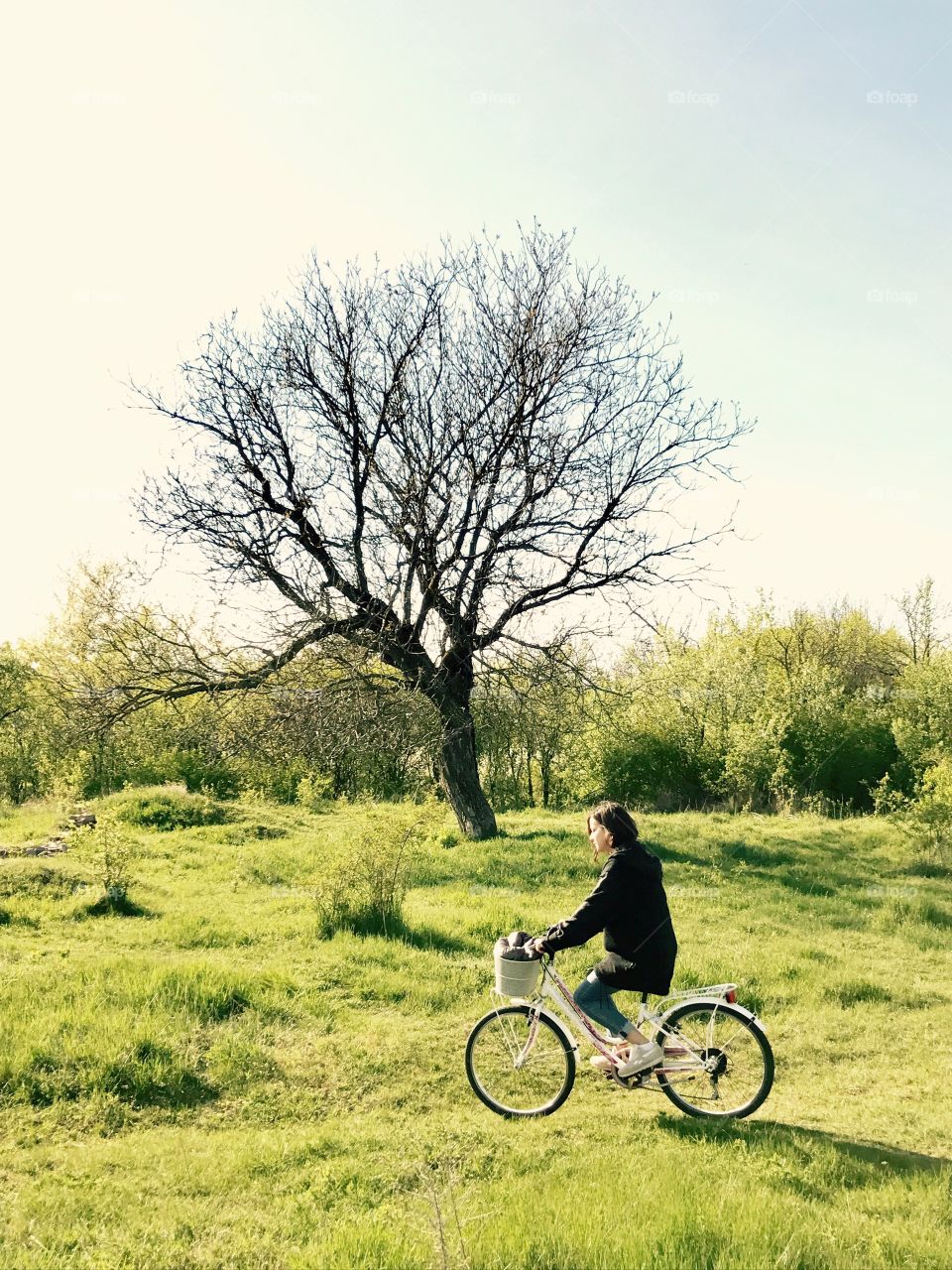 Girl on a bike 