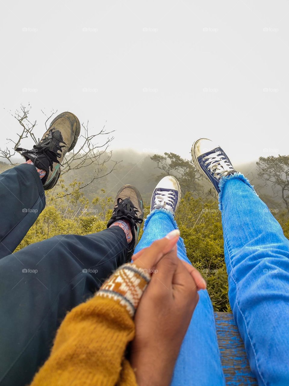 Traveling with partner.