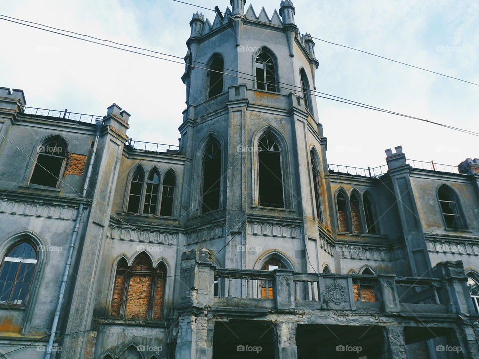 old abandoned building in Zhytomyr region, autumn 2018 (house Tereshchenkov)