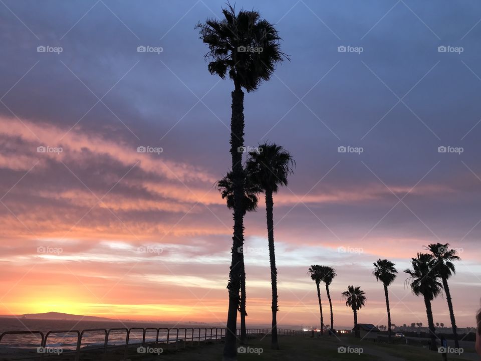 Sunset in Huntington Beach 