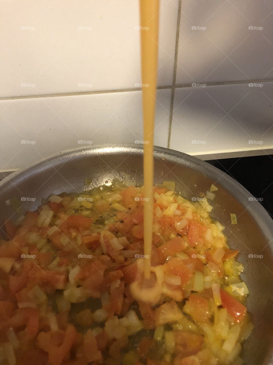 Food yum eggs tomatoes and onions 