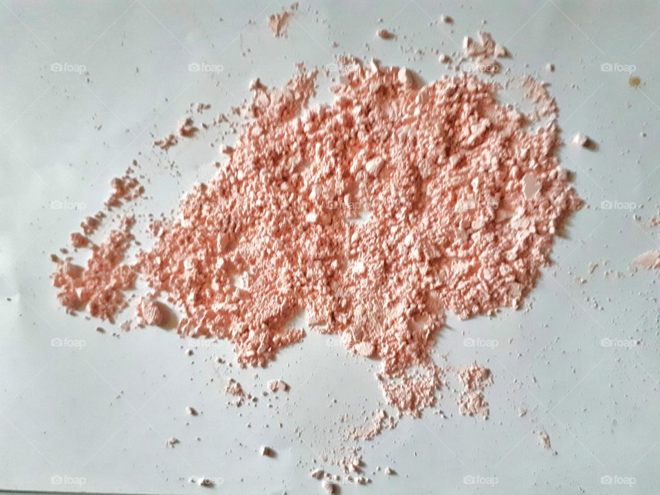 Make up powder  isolated on white background