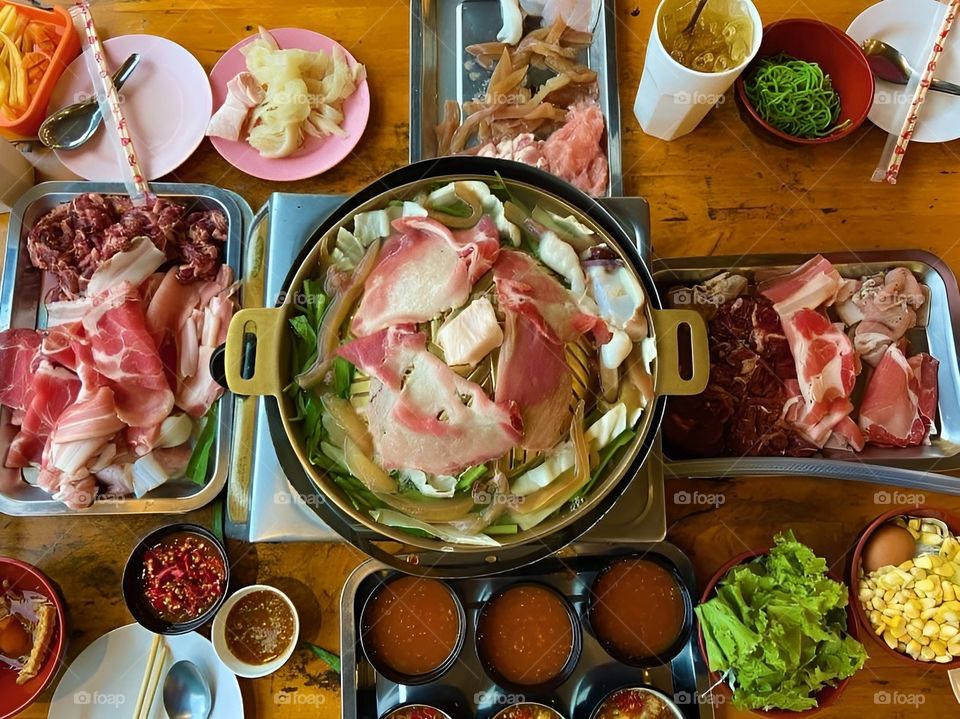 pork hot pan full set