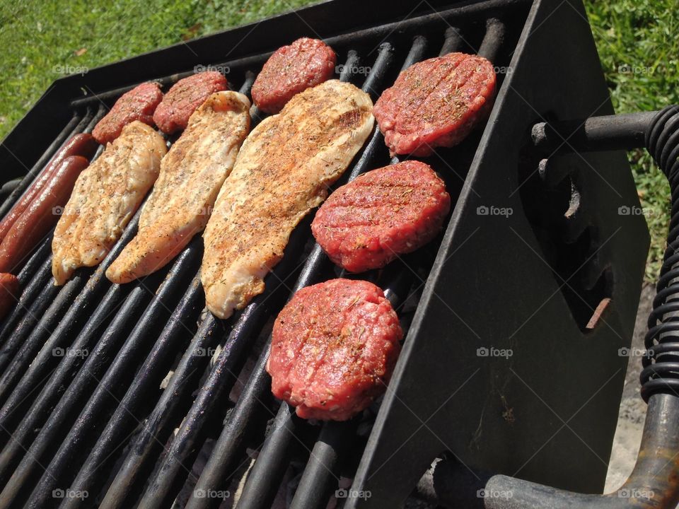 Grilling in the park