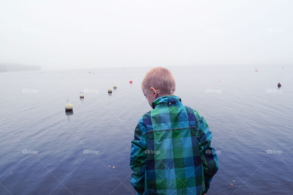 Boy at the lake