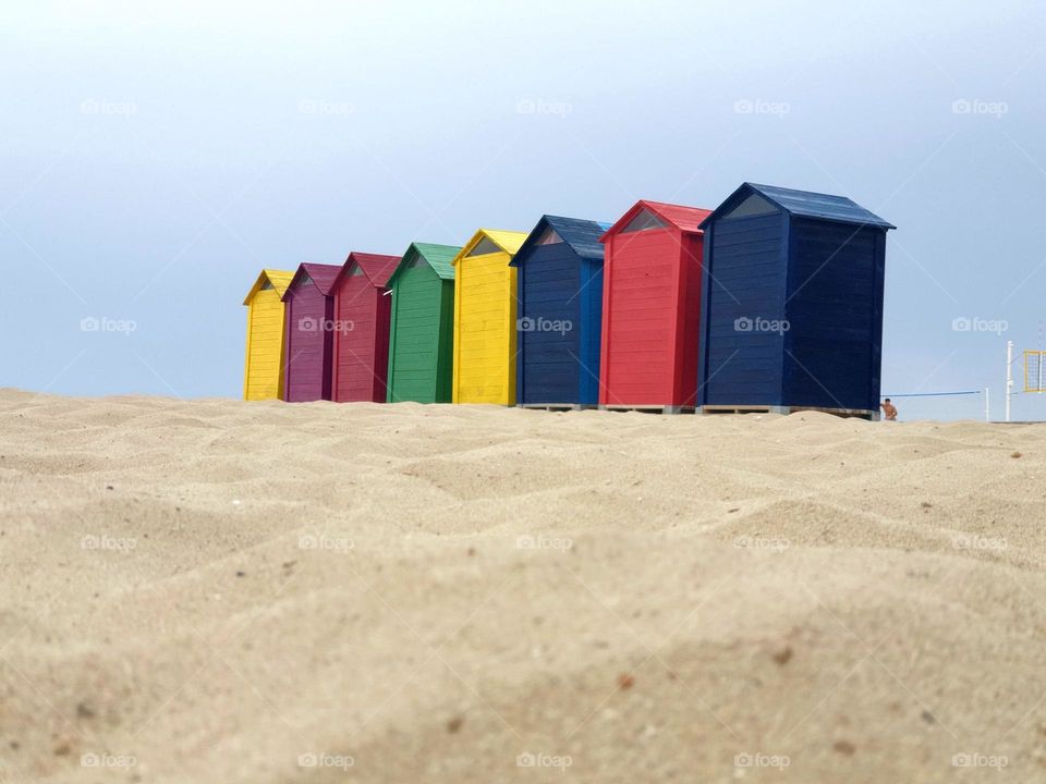 Houses#colors#wood#beach