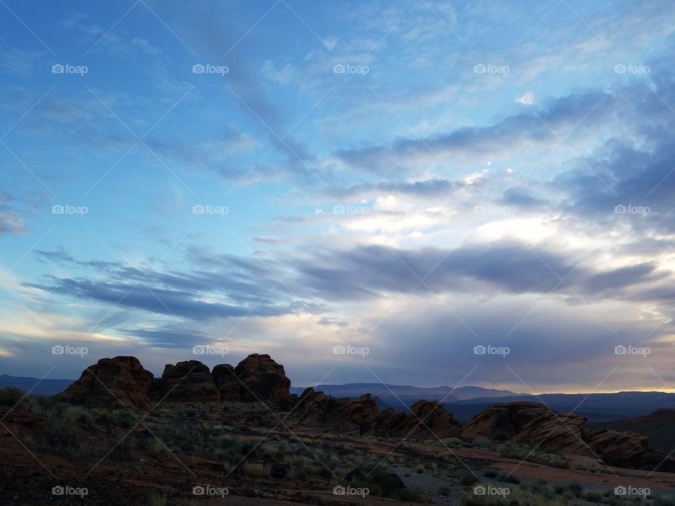 Southern Utah Sunset Red Rocks