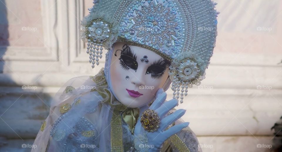 Carnevale di Venezia. Maschere in posa.