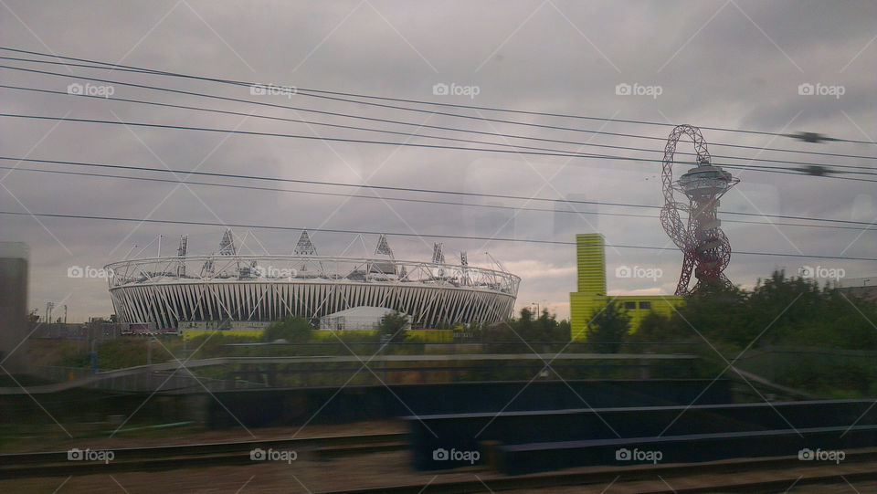 london 2012 olympic stadium london orbit tower by imasheep