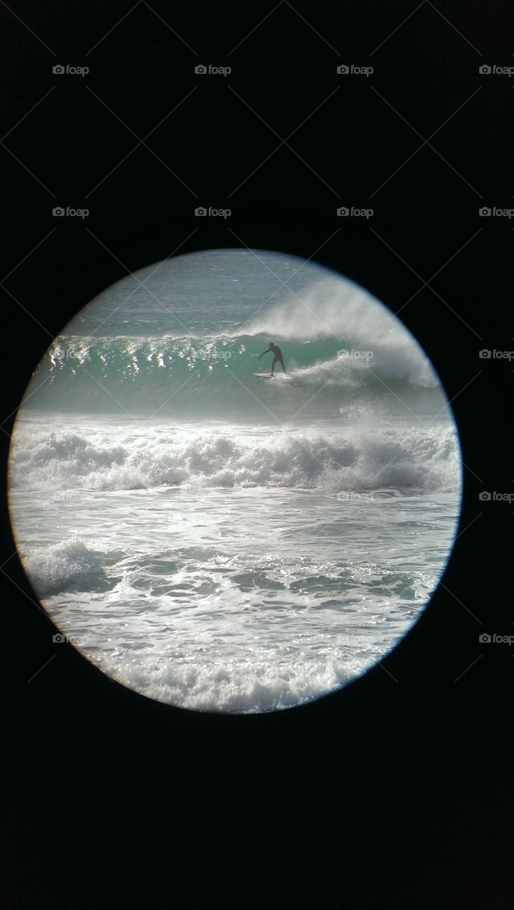 surfer in the focus. i took some nice shots from surfers in new zealand