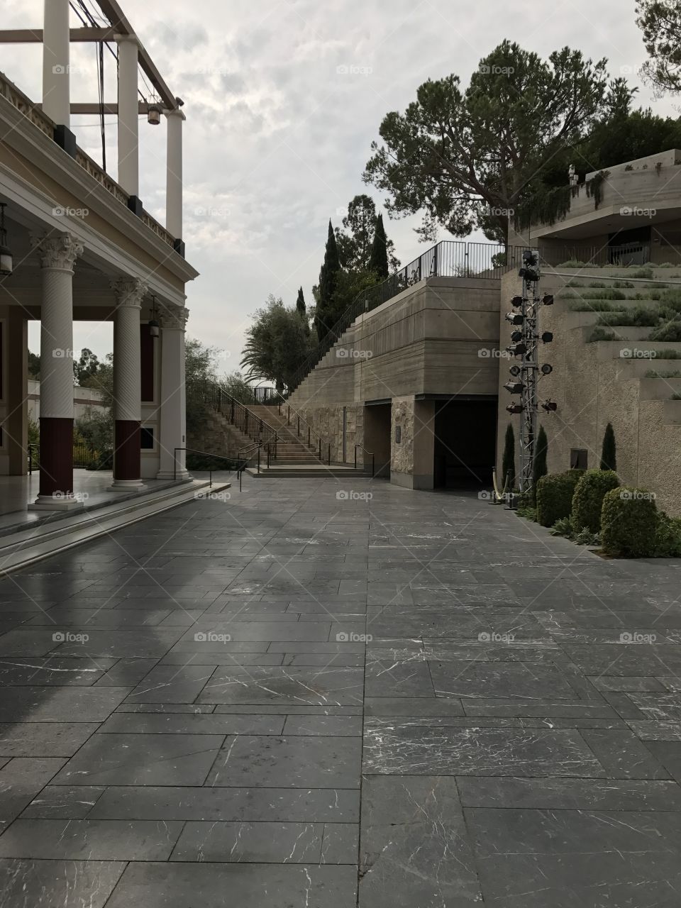 Getty Villa grounds in Los Angeles