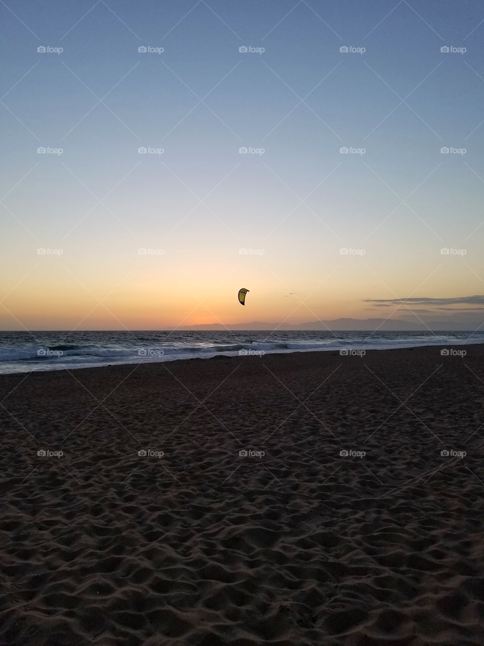 Sunset Kite-Surfing