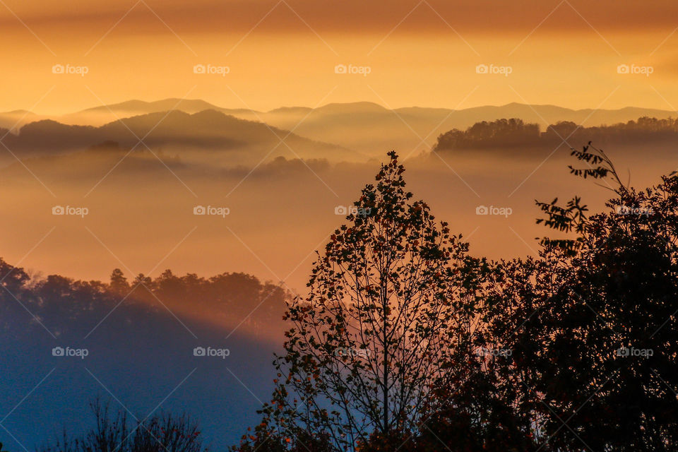 Sunrise Great Smokey Mountains 
