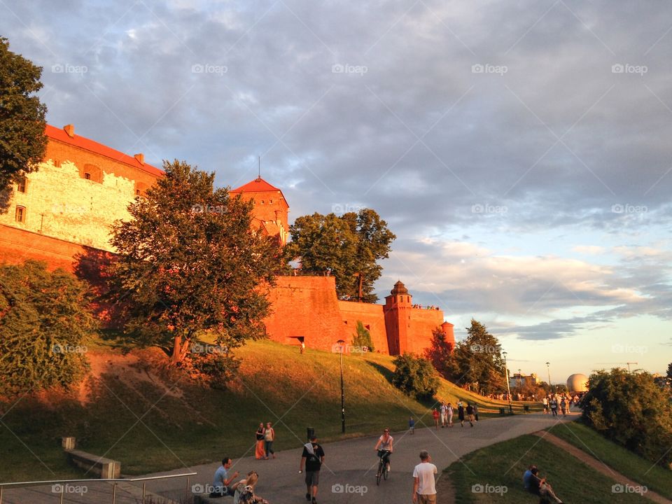 Wawel castle. Krakow Poland