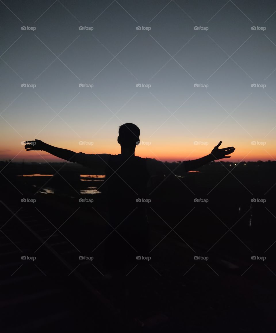 Its refreshing time...taking deep breath during sunset.