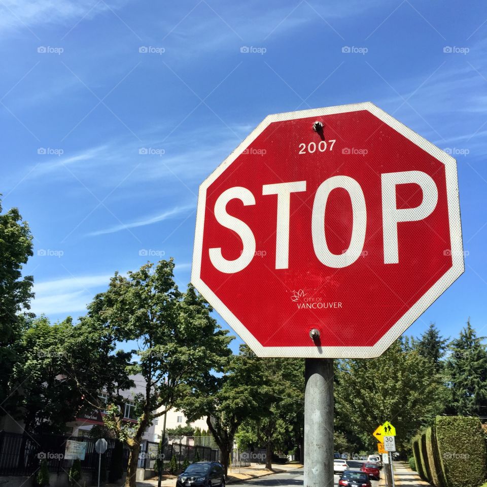 Stop sign 