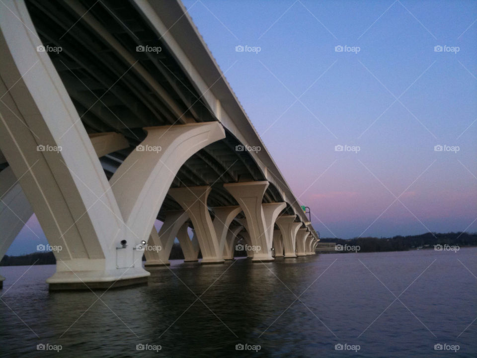 bridge photo taken from riverboat.