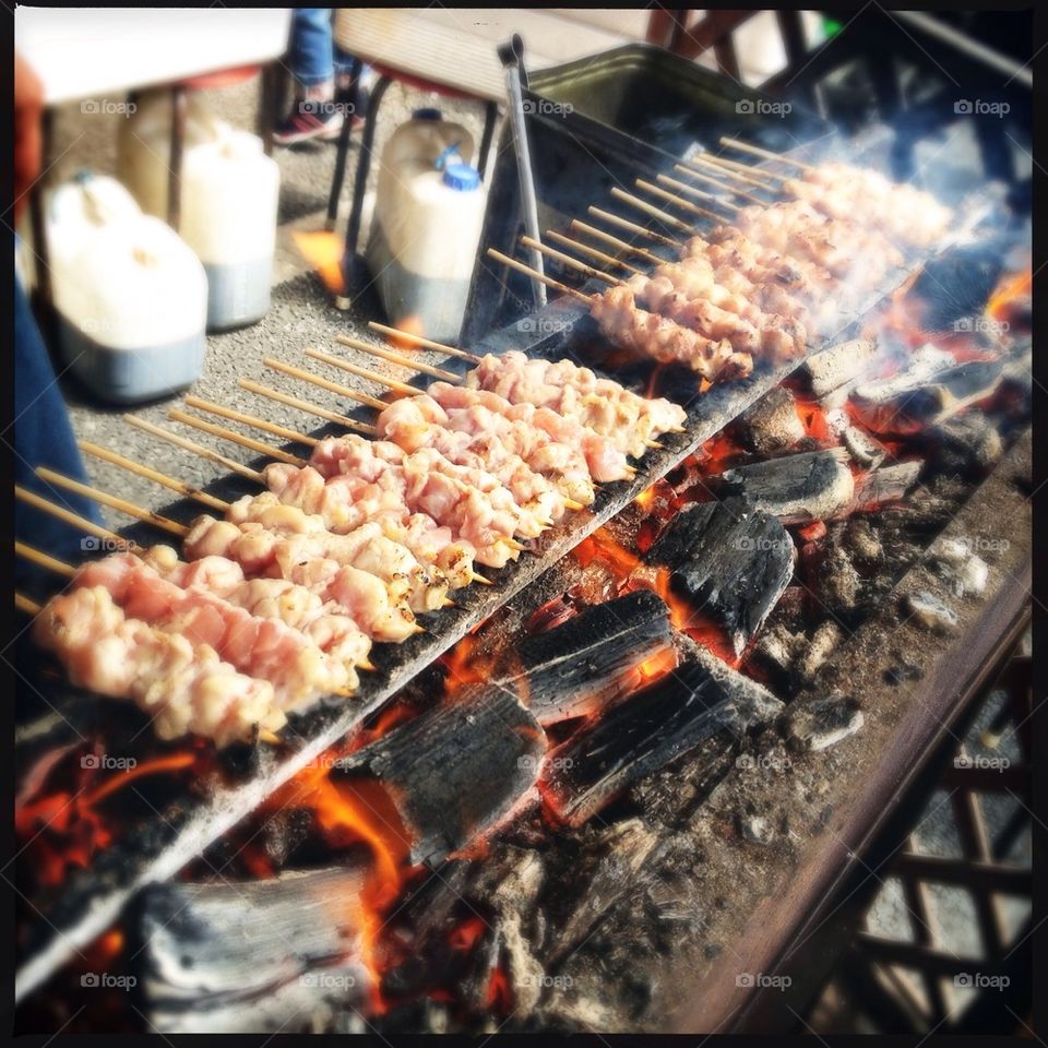 Robatayaki, chicken, barbecue