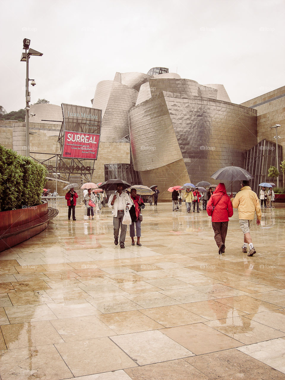 Guggenheim in thr rain