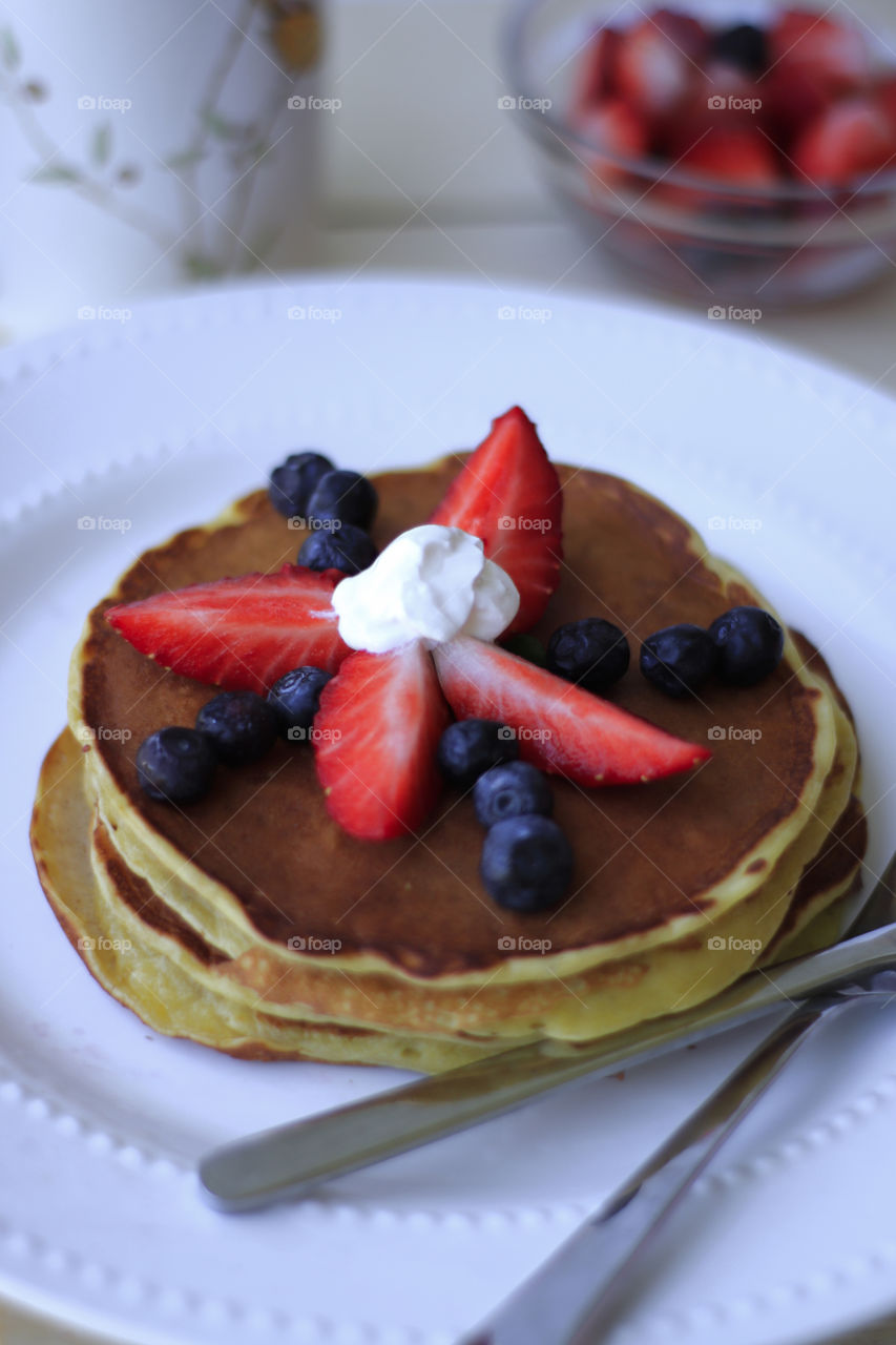 homemade pancakes