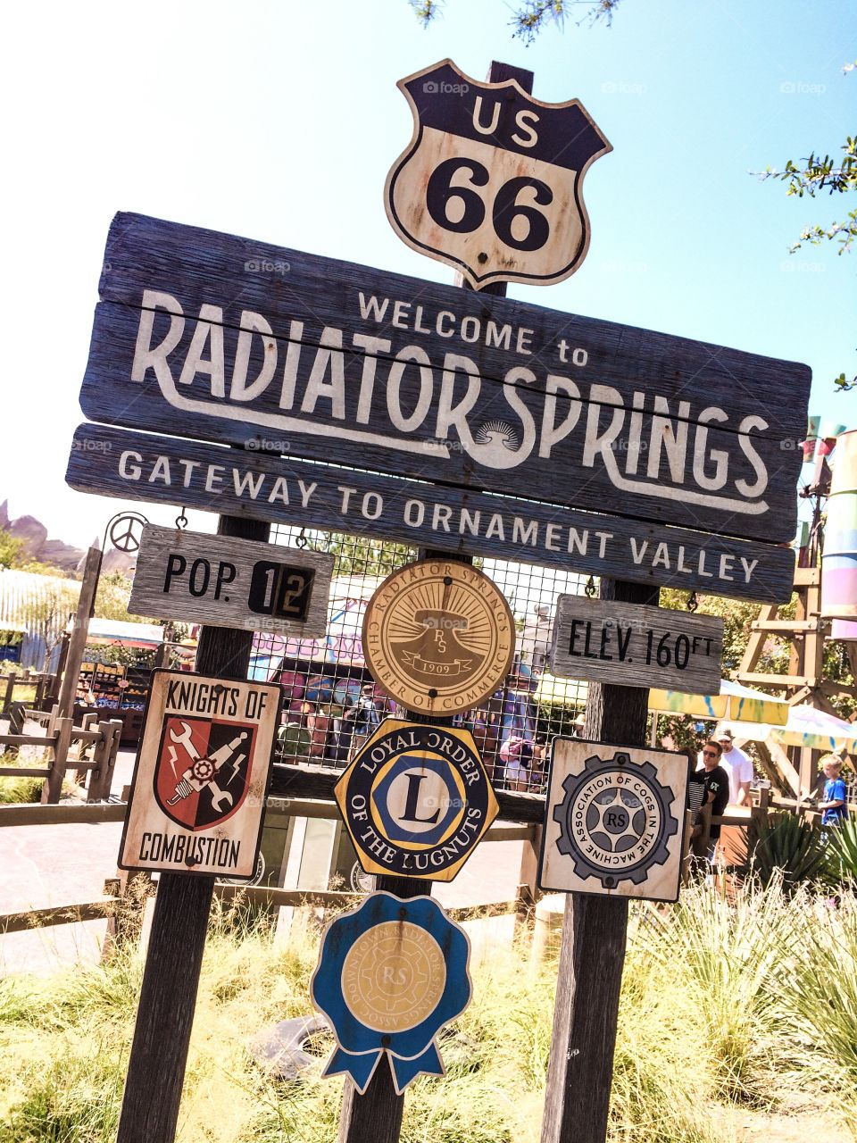 Welcome to Radiator Springs, Cars Land at Disney's California Adventure in Anaheim California. YeHaa!